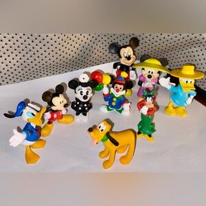 Disney Multicolor Mickey & Friends Mini Figure Set with Yellow Pluto